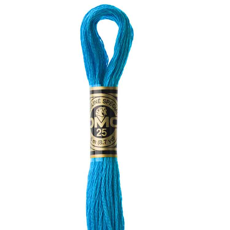 DMC Stranded Cotton Thread Colour #3843 Electric Blue